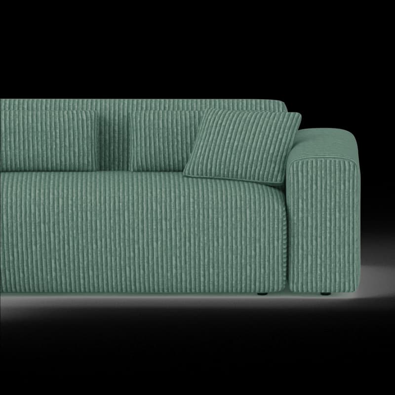 Lifestyle image of the Candy Left Corner Chaise, 261 cm