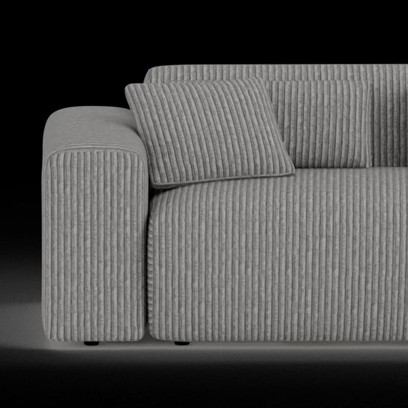 Lifestyle image of the Candy Left Corner Chaise, 261 cm