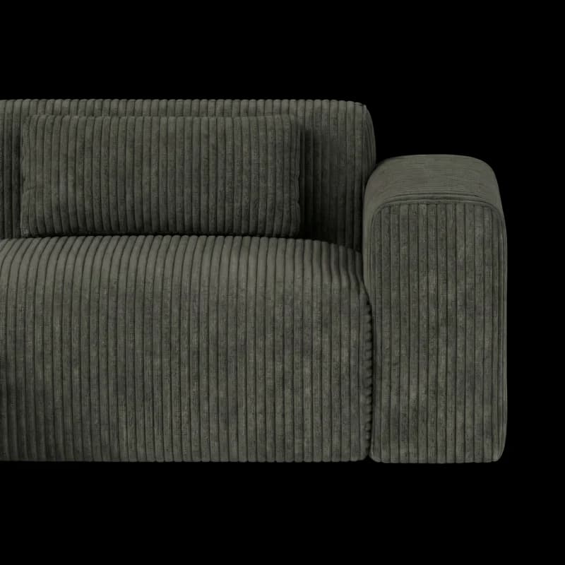 Lifestyle image of the Candy Left Corner Chaise, 216 cm