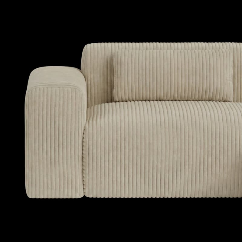 Lifestyle image of the Candy Right Corner Chaise, 216 cm