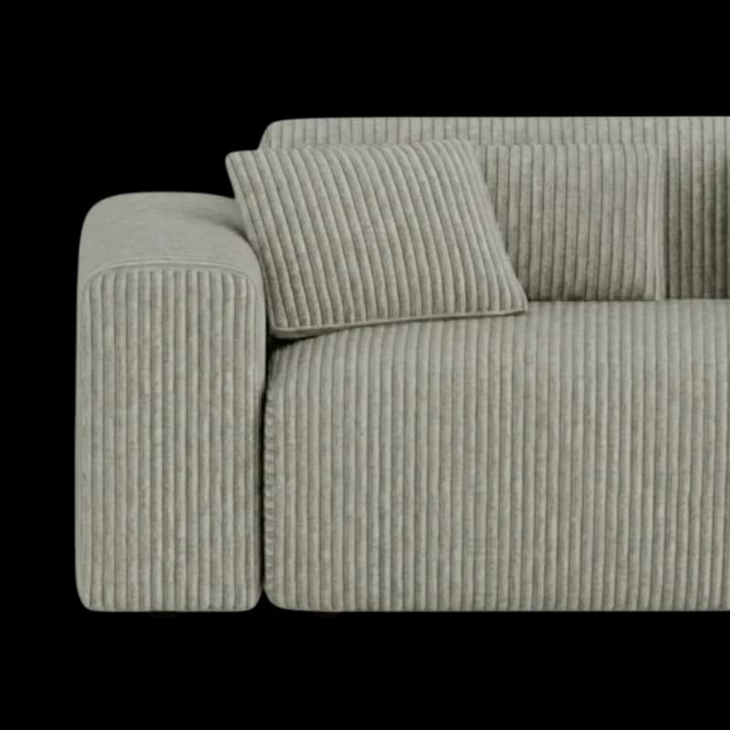 Lifestyle image of the Candy Right Corner Chaise, 261 cm