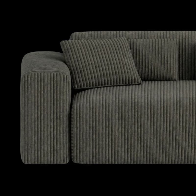 Lifestyle image of the Candy Right Corner Chaise, 241 cm