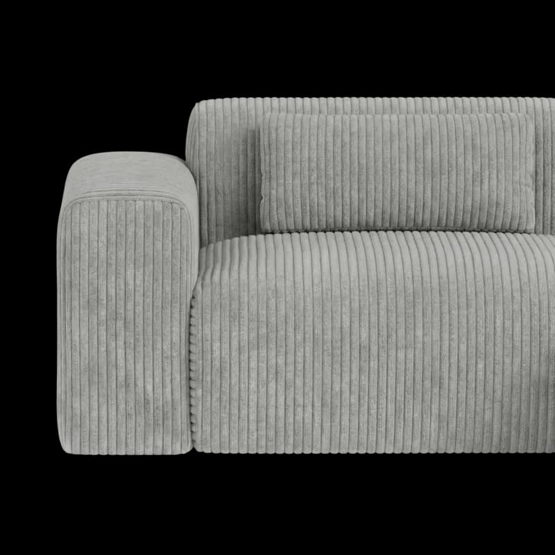 Lifestyle image of the Candy Right Corner Chaise, 216 cm