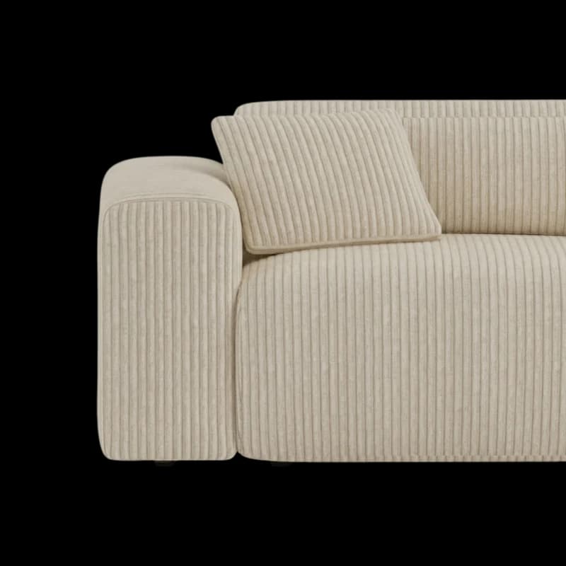 Lifestyle image of the Candy Right Corner Chaise, 261 cm