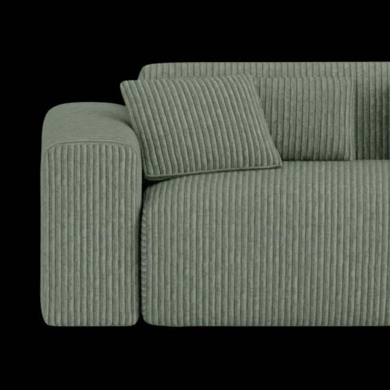 Lifestyle image of the Candy Right Corner Chaise, 241 cm