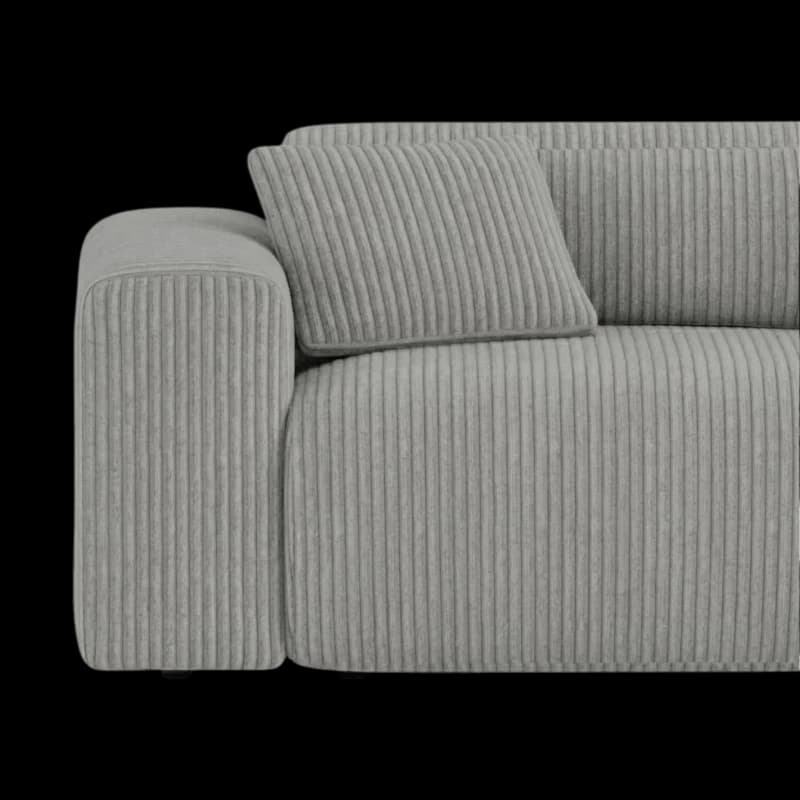 Lifestyle image of the Candy Right Corner Chaise, 261 cm