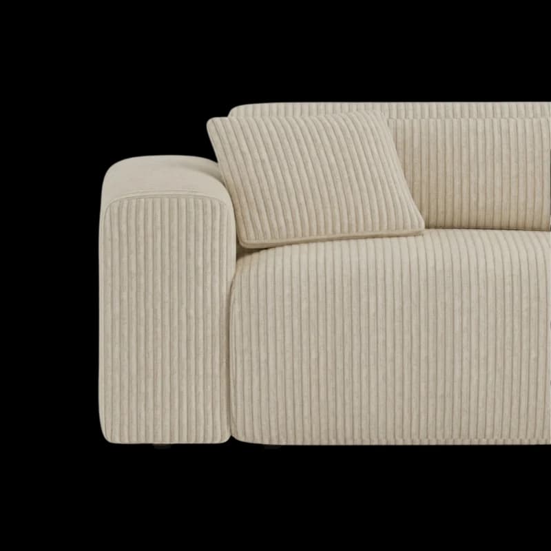 Lifestyle image of the Candy Right Corner Chaise, 301 cm