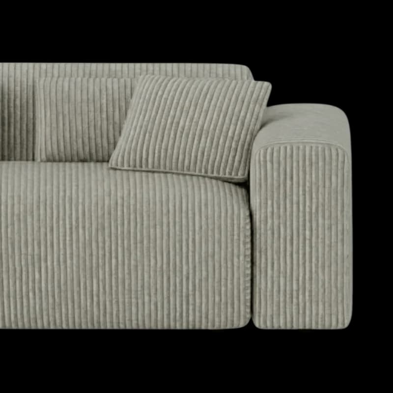 Lifestyle image of the Candy Left Corner Chaise, 261 cm