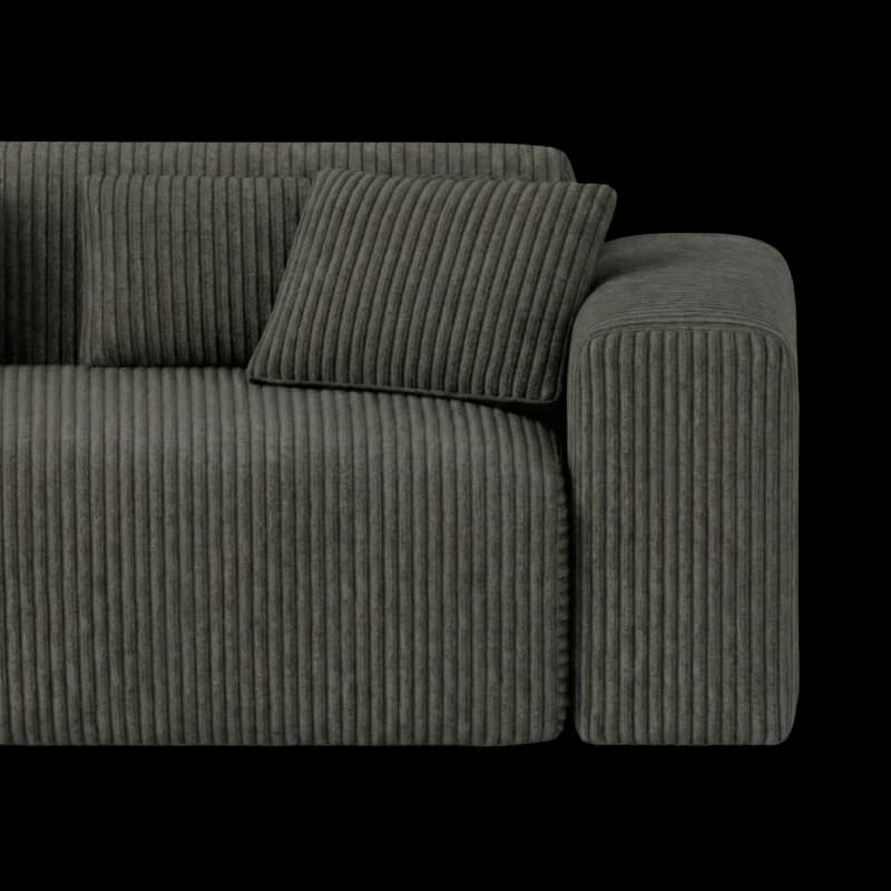 Lifestyle image of the Candy Left Corner Chaise, 261 cm