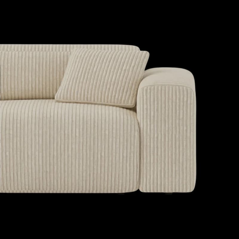 Lifestyle image of the Candy Left Corner Chaise, 301 cm