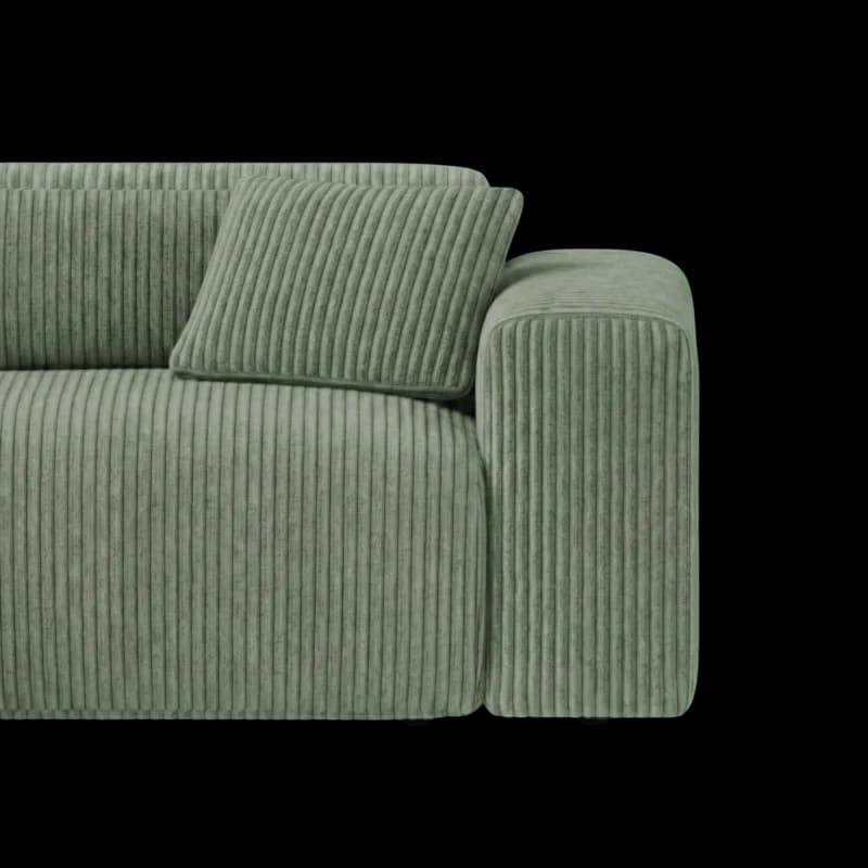 Lifestyle image of the Candy Left Corner Chaise, 301 cm