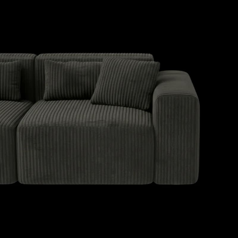 Lifestyle image of the Candy Left Corner Chaise, 301 cm