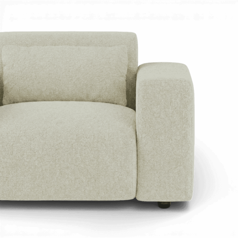 Lifestyle image of the Candy Armchair, 121 cm