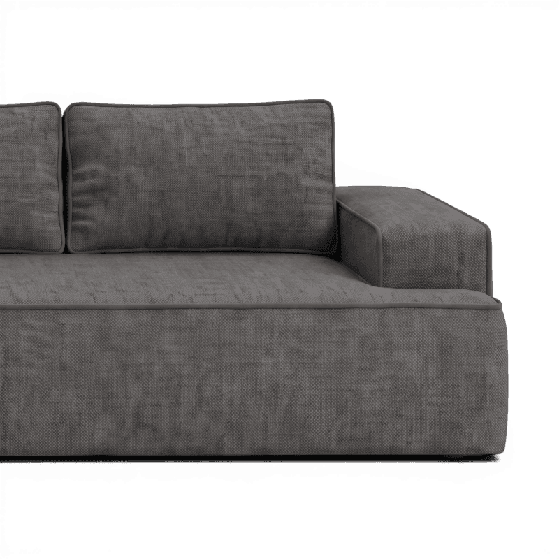 Lifestyle image of the Fudge Left Corner Chaise, 269 cm