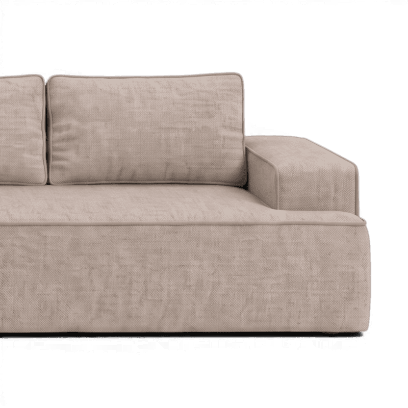 Lifestyle image of the Fudge Left Corner Chaise, 269 cm