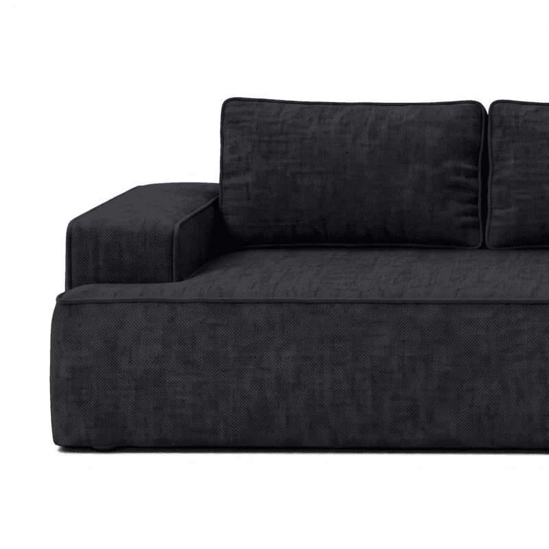 Lifestyle image of the Fudge Right Corner Chaise, 269 cm