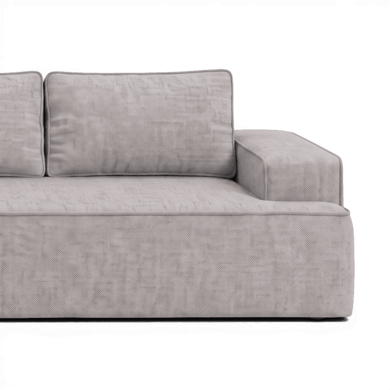 Lifestyle image of the Fudge Left Corner Chaise, 269 cm