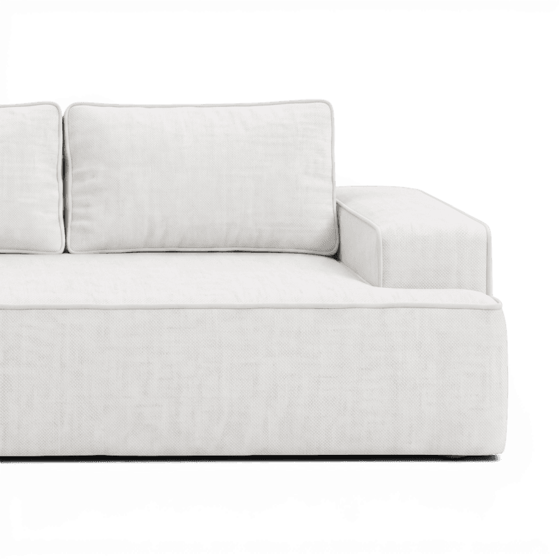 Lifestyle image of the Fudge Left Corner Chaise, 269 cm