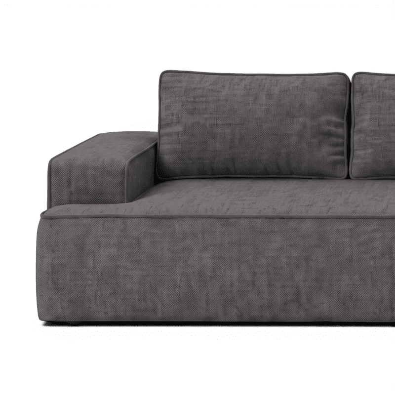 Lifestyle image of the Fudge Right Corner Chaise, 269 cm
