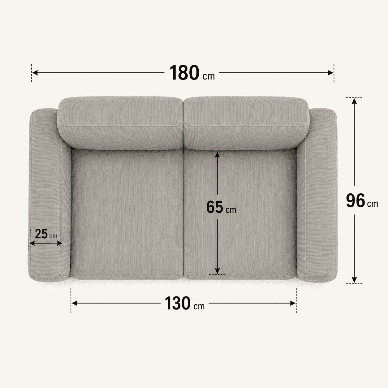 Image showing the dimensions of the product